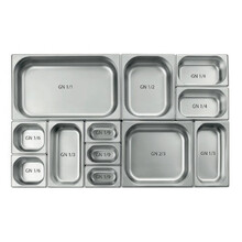 Bac gastronorm 2/1 h65 mm