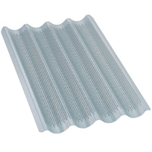 Plaque en aluminium GN1/1, perforée-ondulée pour baguettes