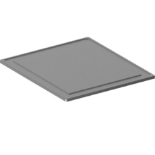 Plaque lisse acier inox 1 brûleur