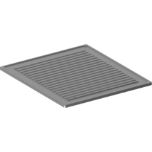 Plaque rainurée acier inox 1 brûleur