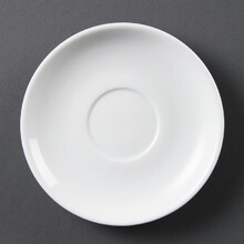 Soucoupes empilables Olympia Whiteware (Lot de 12)