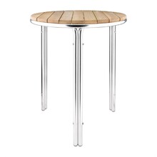 Table ronde en frêne et aluminium Bolero 600mm
