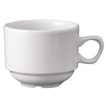 Tasses à thé empilables Nova Churchill Whiteware 213 ml (Lot de 24)