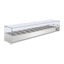 Vitrine à ingrédients réfrigérée Polar Série G 10x GN1/4