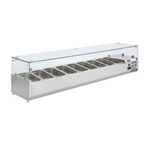 Vitrine réfrigérée à ingrédients 9 bacs GN 1/3 Polar Série G