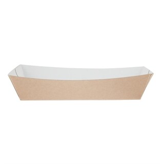 photo 3 barquettes alimentaires moyennes kraft compostables (lot de 250)