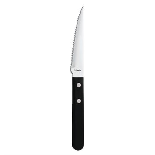 photo 2 couteaux à steak amefa manche noir 217mm - lot de 12