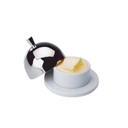 Photo 1 matériel référence S019: Pot à beurre avec couvercle inox
