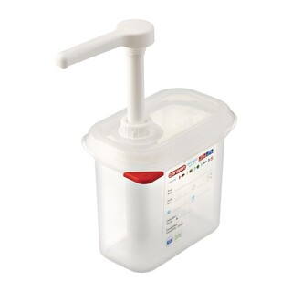 photo 1 distributeur de sauce araven gn 1/9 transparent 1.5l