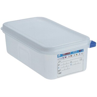 photo 1 boîtes alimentaires en polypropylène gn 1/4  araven 2,8l  - lot de 4.