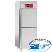 Armoire frigorifique et à poissons 2x 350 litres, 2x 1/2 portes GN 2/1 1/1