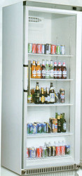 Armoire positive vitrée 590 litres laqué BLANC 650 x 530