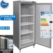 Armoire réfrigérée positive GN 2/1 VENTILEE 600 L en acier inox