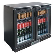 Arrière-bar double porte pivotante Polar Série G 168 bouteilles
