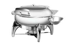 Photo 1 matériel référence AT52293: Chafing dish rond couvercle hublot