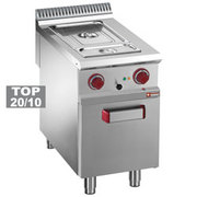 Bain-marie électrique 4x gn 1/3-150 mm, armoire ouverte