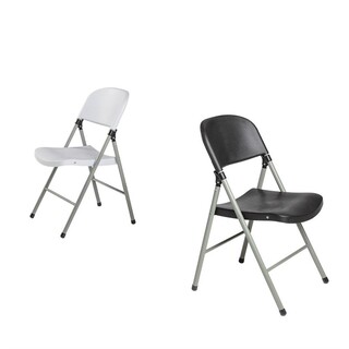 photo 2 chaises pliantes bolero noires et grises
