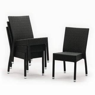 photo 1 chaises en rotin pe bolero anthracite