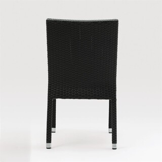 photo 3 chaises en rotin pe bolero anthracite