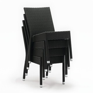 photo 5 chaises en rotin pe bolero anthracite