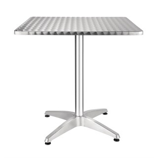 photo 1 table bistro carrée bolero acier inoxydable 700mm