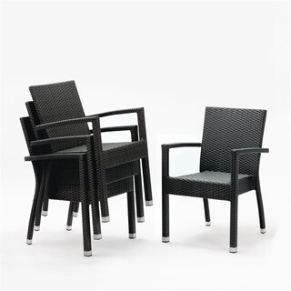 photo 1 fauteuils en rotin pe bolero anthracite