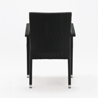 photo 3 fauteuils en rotin pe bolero anthracite