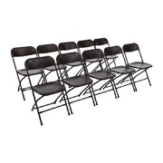 Photo 1 matériel référence GD386: Chaises pliantes Bolero noires