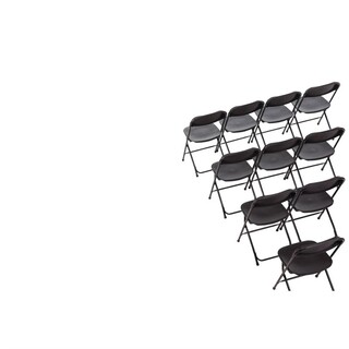photo 6 chaises pliantes bolero noires