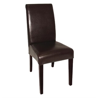 photo 1 chaises en simili cuir à dossier incurvé bolero noires