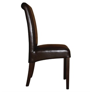 photo 3 chaises en simili cuir à dossier incurvé bolero noires