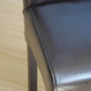 photo 4 chaises en simili cuir à dossier incurvé bolero noires