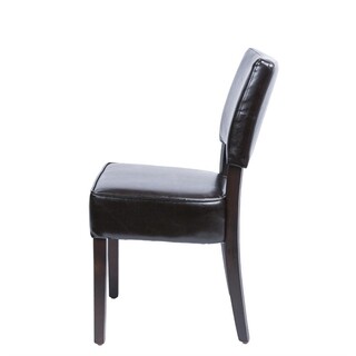 photo 6 chaises confortables en simili cuir bolero marron foncé