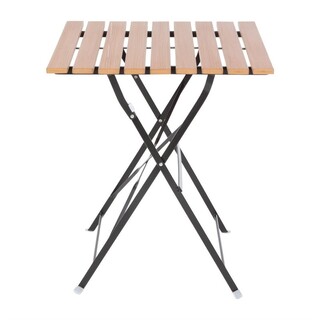 photo 3 table bistro carrée en imitation bois bolero 600mm