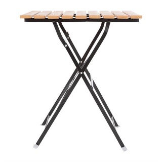 photo 5 table bistro carrée en imitation bois bolero 600mm