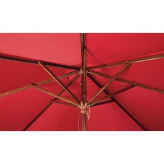 photo 4 parasol carré bolero 2,5m rouge