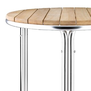 photo 3 table ronde en frêne et aluminium bolero 600mm