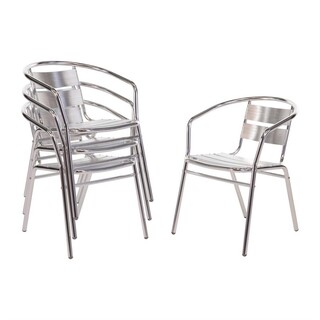 photo 1 fauteuils empilables en aluminium bolero