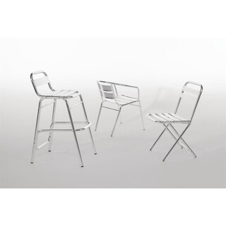 photo 3 fauteuils empilables en aluminium bolero
