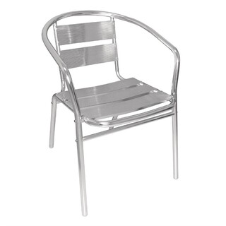 photo 4 fauteuils empilables en aluminium bolero