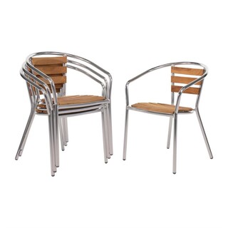 photo 1 fauteuils en frêne et aluminium bolero 730mm