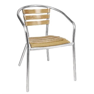 photo 3 fauteuils en frêne et aluminium bolero 730mm
