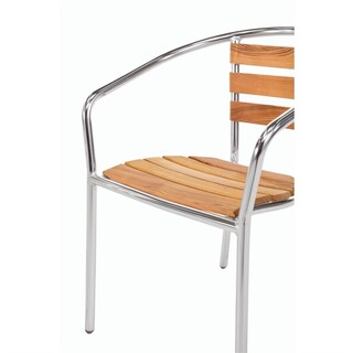 photo 5 fauteuils en frêne et aluminium bolero 730mm