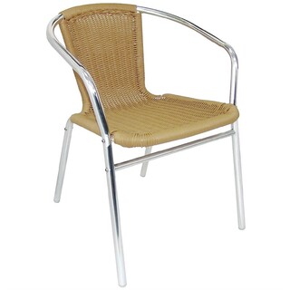 photo 9 fauteuils en rotin et aluminium empilables bolero