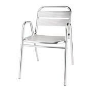 Photo 1 matériel référence U501: Fauteuils empilables en aluminium avec accoudoirs Bolero x4