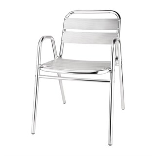 photo 1 fauteuils empilables en aluminium avec accoudoirs bolero x4