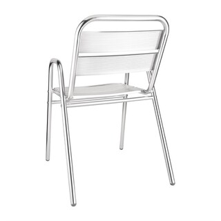 photo 3 fauteuils empilables en aluminium avec accoudoirs bolero x4
