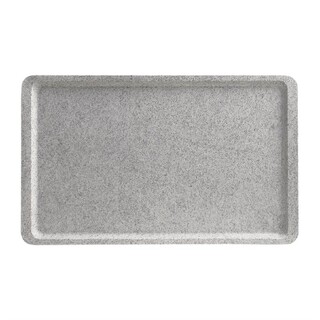 photo 2 plateau lisse en polyester versa cambro 530 x 325mm granit
