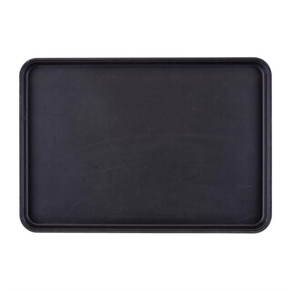 photo 2 plateau de service rectangulaire fibre de verre antidérapant camtread cambro noir 450x650mm