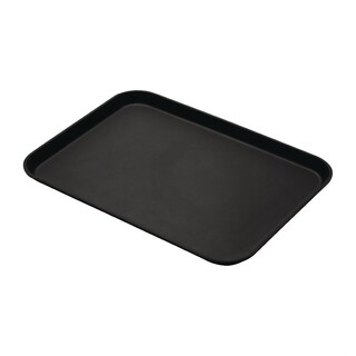 photo 3 plateau de service rectangulaire fibre de verre antidérapant camtread cambro noir 450x650mm